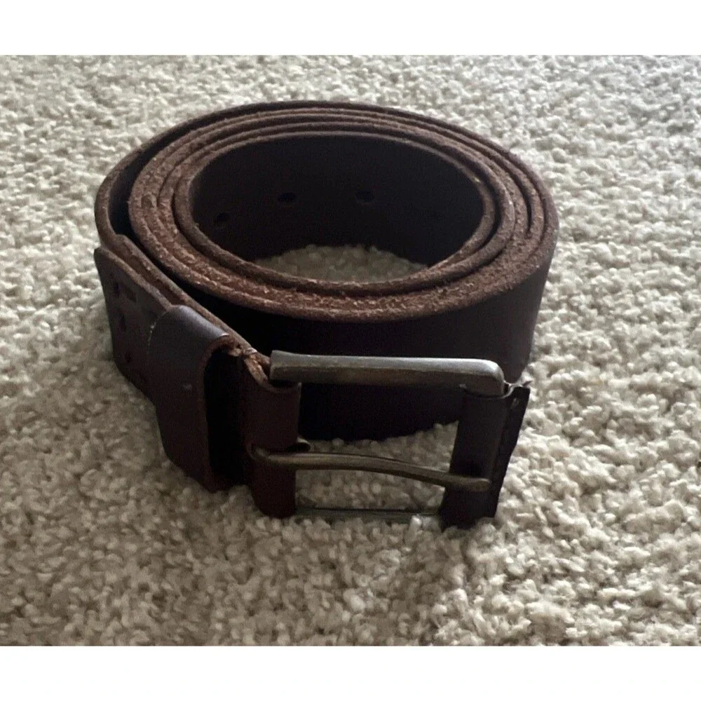Timberland Dark Brown Genuine Leather Belt - Men's Size 56
